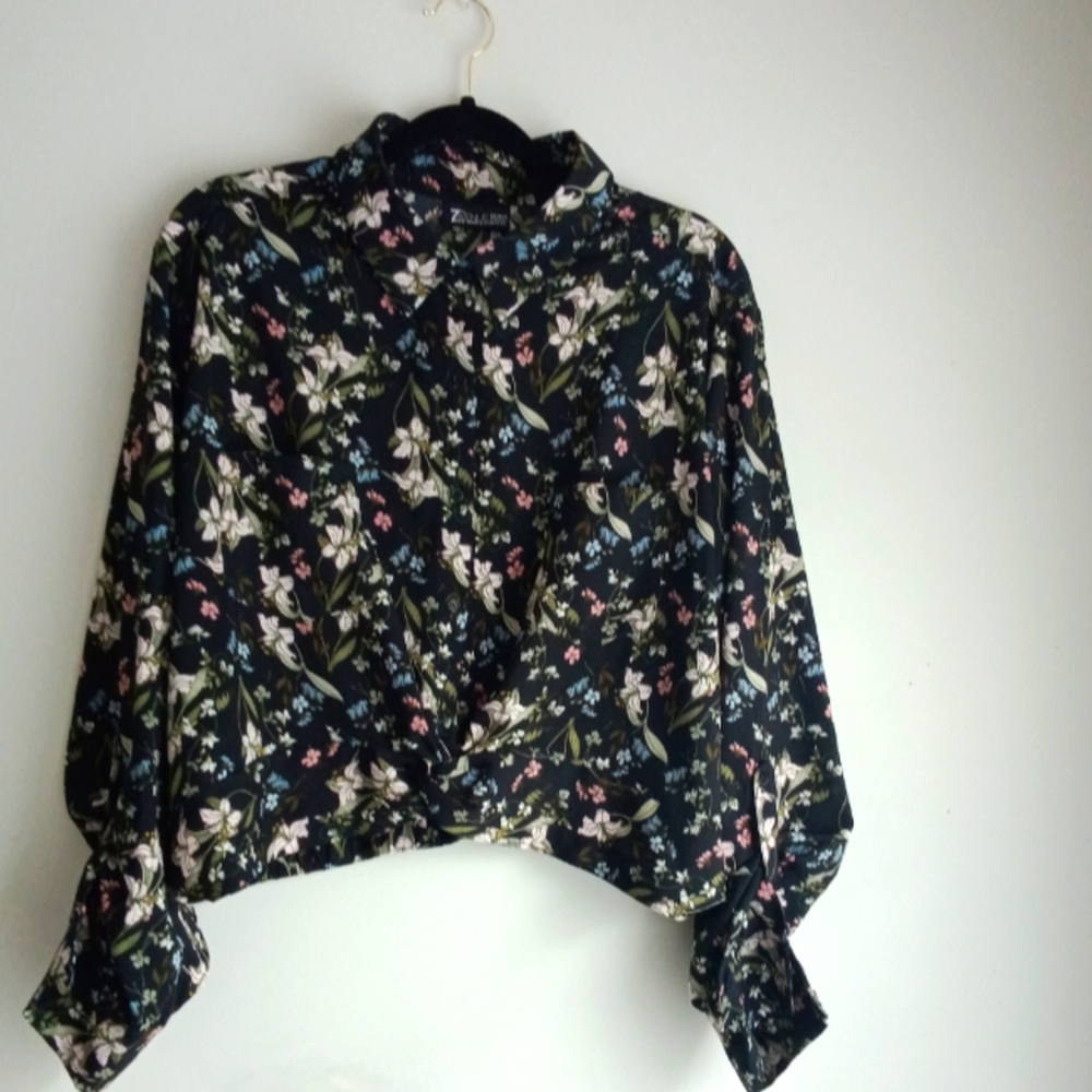 7th AVENUE LONG SLEEVES CROPPED BLOUSE SIZE XXL.
